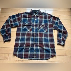 Mens Vintage Timber Trail Plaid Shirt Sz M